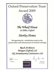 The Wharf House certificate